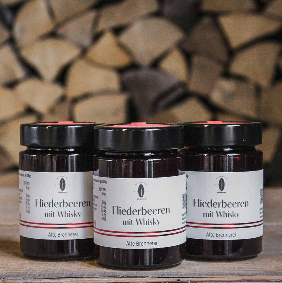 Fliederbeeren mit Whisky