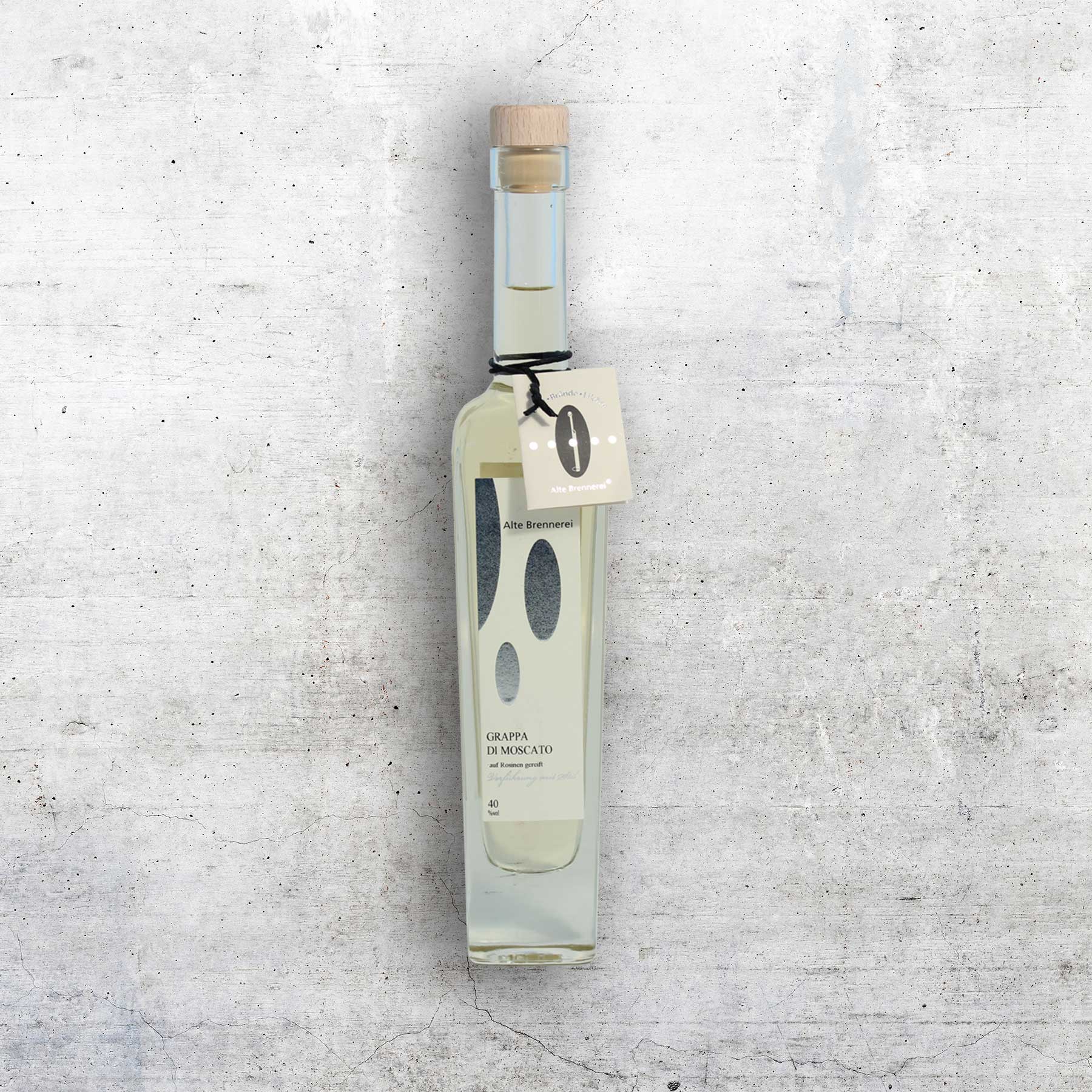 Grappa di Moscato - auf Rosinen gereift