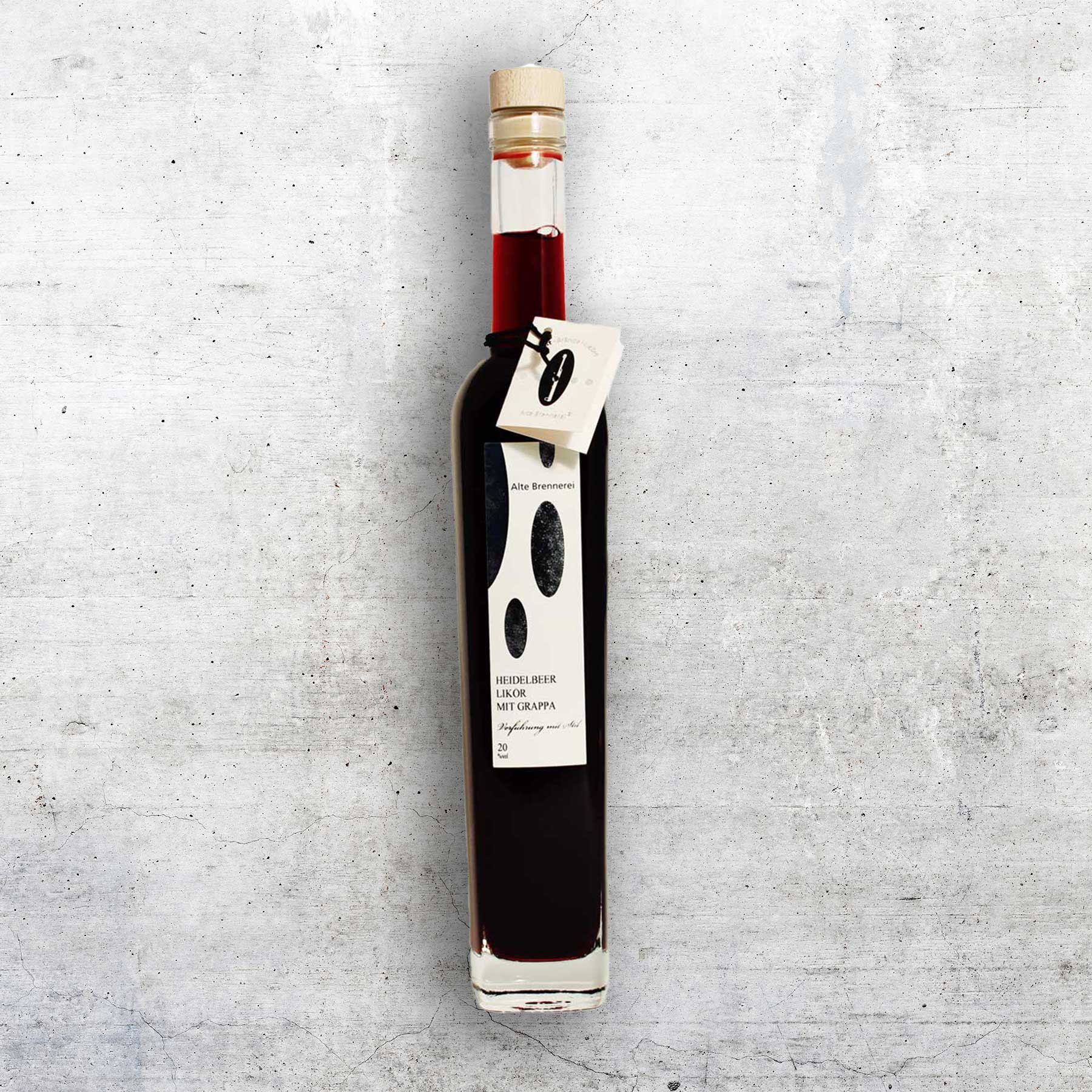 Heidelbeerlikör mit Grappa