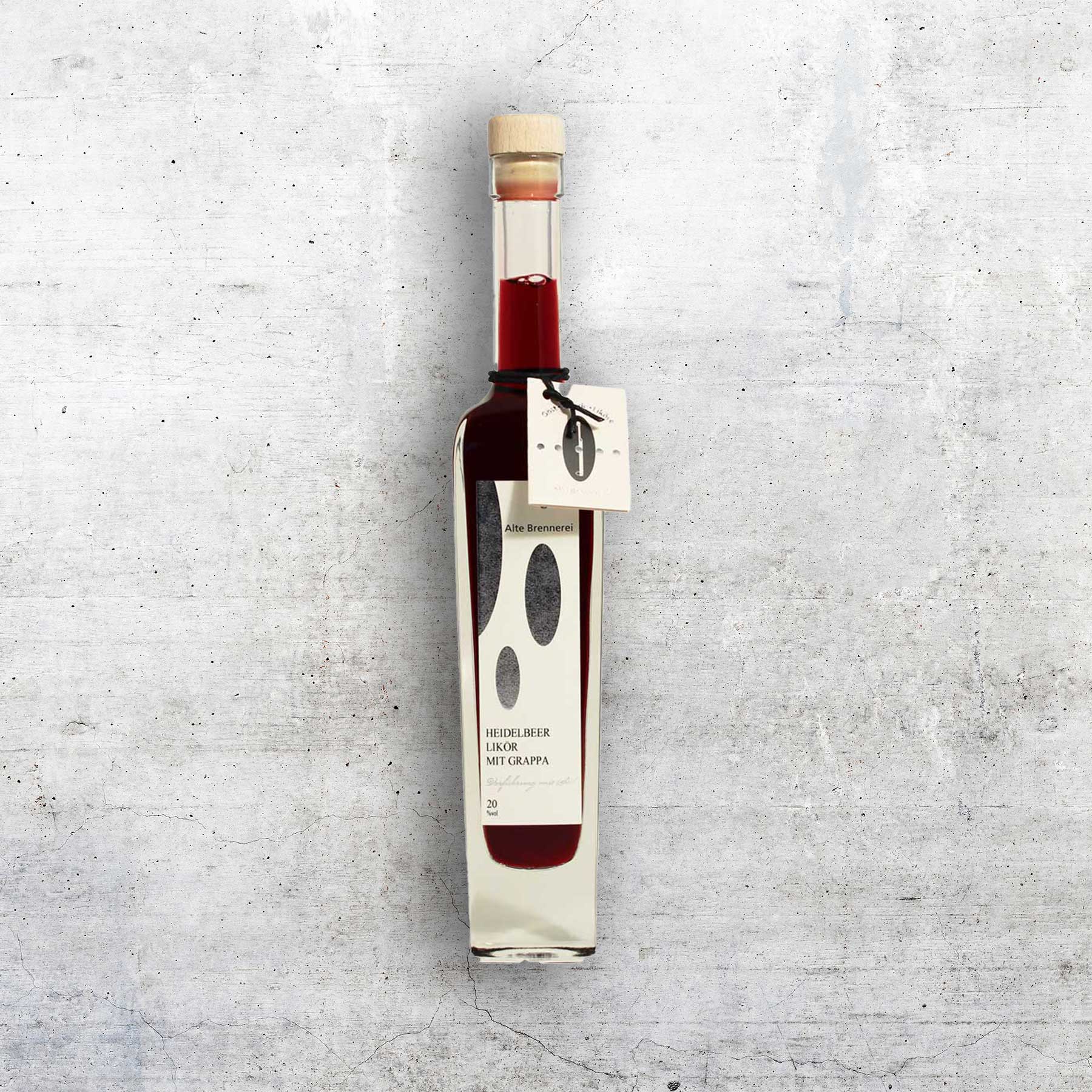 Heidelbeerlikör mit Grappa